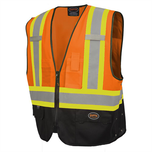 Pioneer Pioneer - Safety Vest - Hi-Vis Orange/Black - Size S/M
