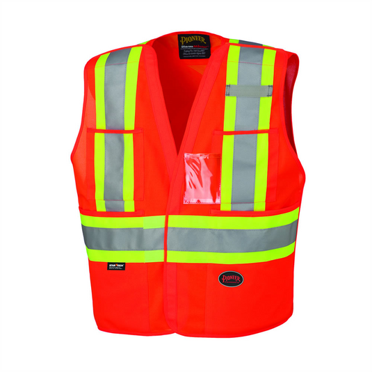 Pioneer Pioneer - Safety Tear-Away Vest - Hi-Vis Orange - Size 2XL/3XL