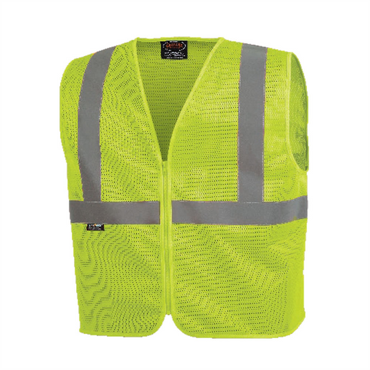 Pioneer Pioneer - Mesh Safety Vest No Pockets - Hi-Vis Yellow/Green - Size Large