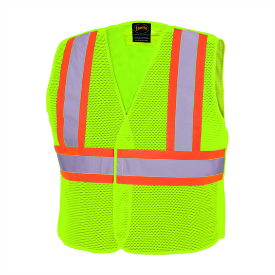 Pioneer Pioneer - Tear Away Mesh Safety Vest - Hi-Vis Yellow/Green - Size L/XL