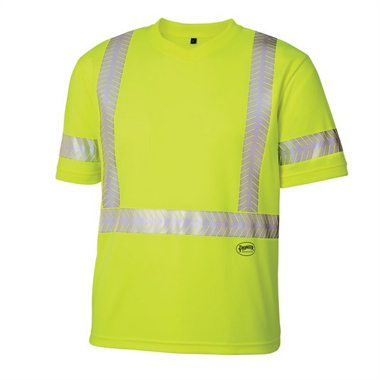 Pioneer Pioneer - Birdseye Safety Cool Pass T-Shirt - Hi-Viz Yellow/Green - Size 3XL