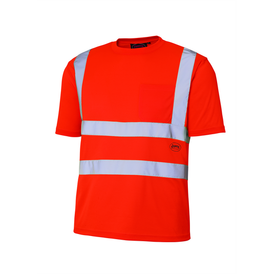 Pioneer Pioneer - Birdseye Safety T-Shirt - Hi-Viz Orange - Size 2XL