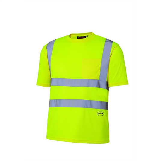 Pioneer Pioneer - Birdseye Safety T-Shirt - Hi-Viz Yellow/Green - Size 4XL
