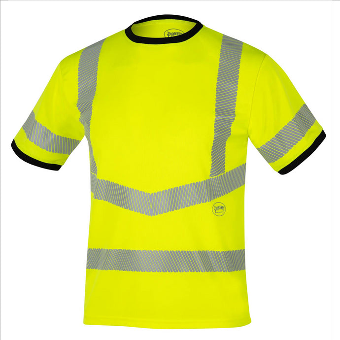 Surewerx Short Sleeve Safety T-Shirt - Men's - Color: Hi-Vis Yellow - ANSI/ISEA 107-2020 Class 3 Type R - Size: 2XL