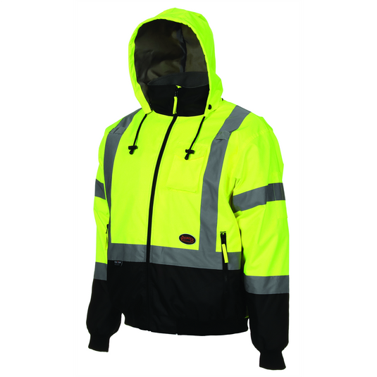 Pioneer Pioneer - Hi-Vis Insulated Bomber Jacket - Yellow/Green - Size Small