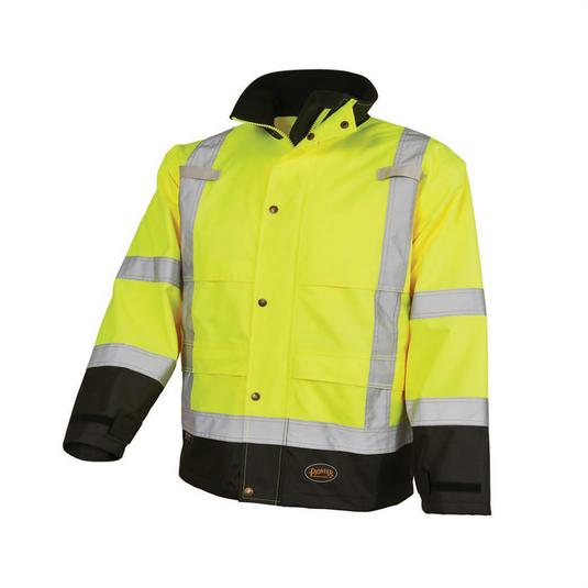 Pioneer Pioneer - Ripstop Waterproof Safety Jacket - Hi-Vis Yellow/Green - Size Medium