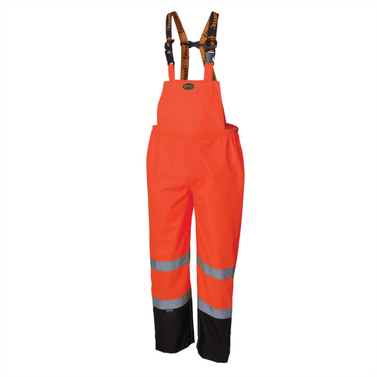 Pioneer Pioneer - 300D Ripstop Waterproof Safety Bib Pant - Hi-Vis Orange - Size Large