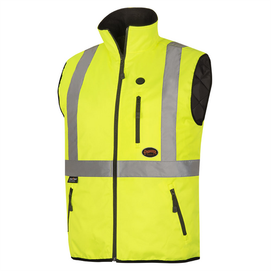 Pioneer Heated Safety Vest -  Hi-Vis Yellow/Green  - Size Small