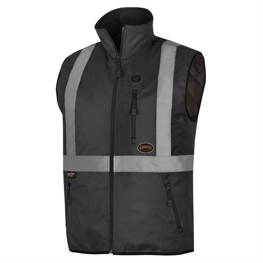 Pioneer Pioneer - Heated Safety Vest - Hi-Vis Black - Size Large