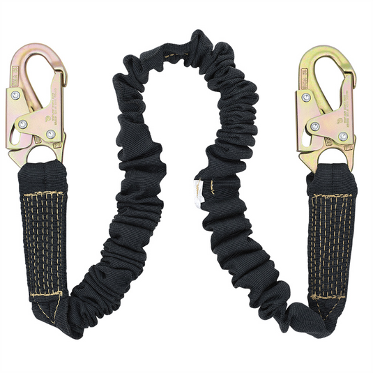 PeakWorks PeakWorks - Welder's Shock Absorbing Lanyard - Kevlar W/ POY Core - Single Leg - Weight Capacity 130 to 310 Lbs - 6'