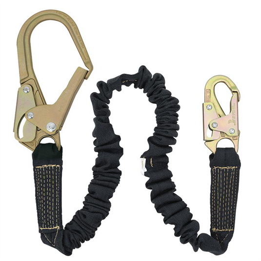 PeakWorks PeakWorks - Welder's Shock Absorbing Lanyard - Kevlar W/ POY Core - Single Leg - Weight Capacity 130 to 310 Lbs - 6'