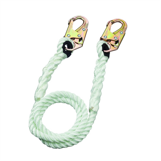 PeakWorks PeakWorks - Restraint Lanyard with 5/8"" Rope - Snap Hooks - 3 FT