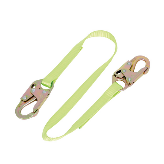 PeakWorks PeakWorks - Restraint Lanyard with 1"" Webbing - Snap Hooks - 6 FT