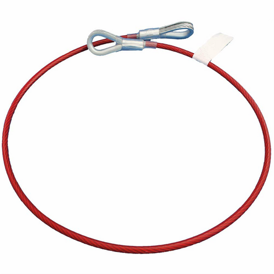 PeakWorks PeakWorks - Cable Anchor Sling; 1/4"" PVC Coated Galv. Cable - 2 Eye Hooks - 2 FT