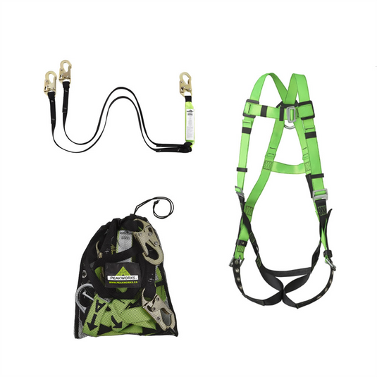 PeakWorks PeakWorks - Contractor Kit: Harness; Lanyard; Mesh Bag