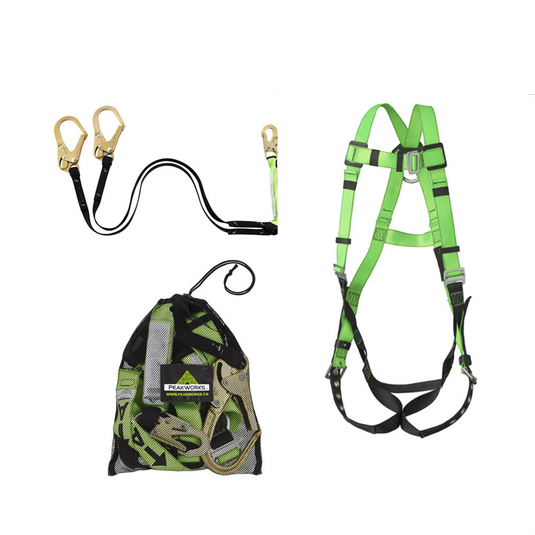 PeakWorks PeakWorks - Contractor Kit: Harness; Lanyard; Mesh Bag