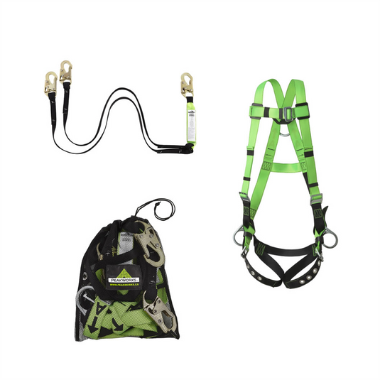 PeakWorks PeakWorks - Contractor Kit: Harness; Lanyard; Mesh Bag
