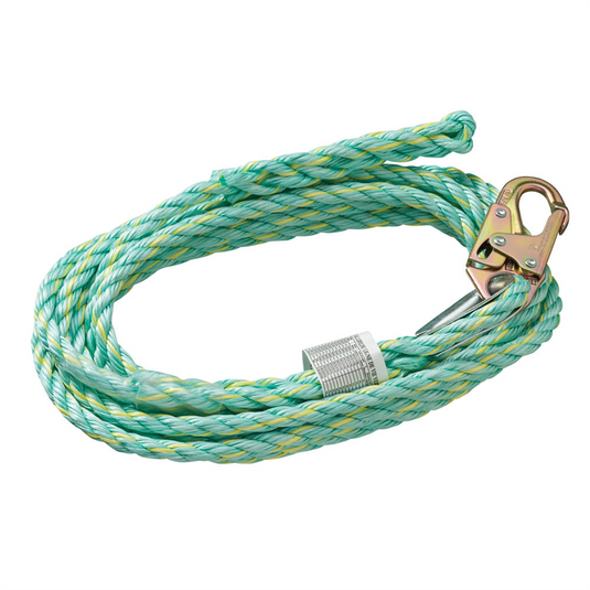 PeakWorks PeakWorks - Premium Vertical Lifeline; 5/8"" Rope - 200 FT - Snap Hook
