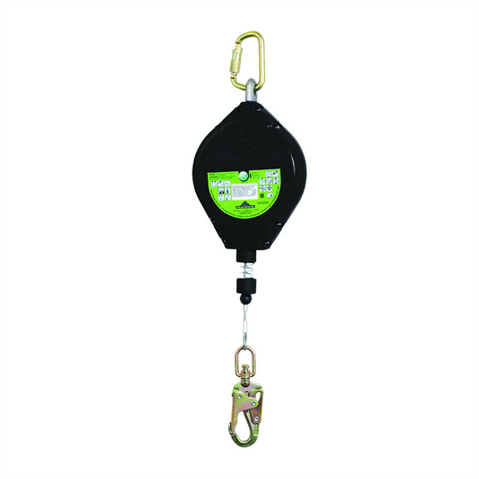 PeakWorks PeakWorks - Self Retracting Lifeline Device - Galvanized Steel Cable; Snap Hook; 20 Ft - Leading Edge