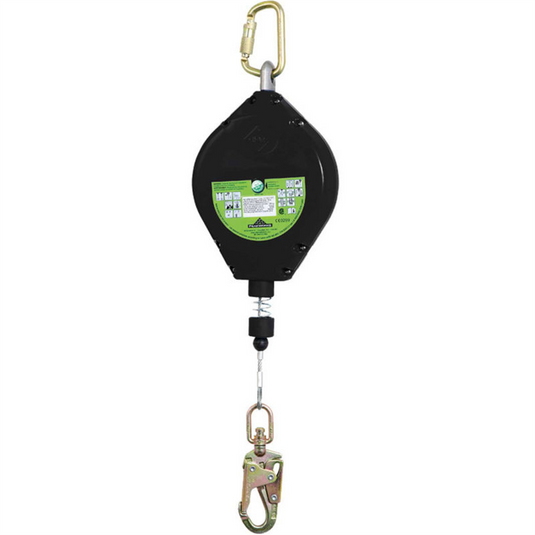 PeakWorks PeakWorks - Self Retracting Lifeline with Galv. Steel Cable; Rescue/Recovery; Snap Hook - 96 FT
