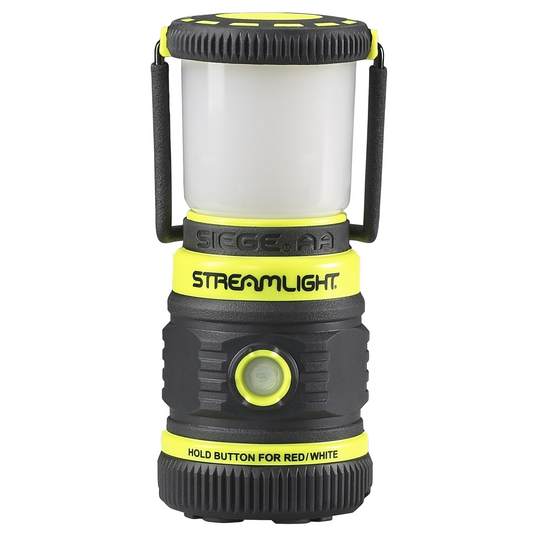 Streamlight Siege AA; Rugged and Compact Outdoor Lantern with Magnetic Base - Yellow