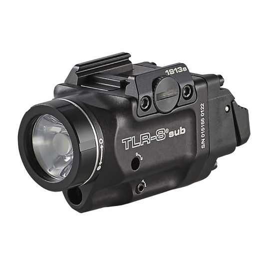 Streamlight TLR-8 sub Rail Mounted Tactical Light with Red Laser for SIG SAUER P365 and P365 XL Handguns; Black