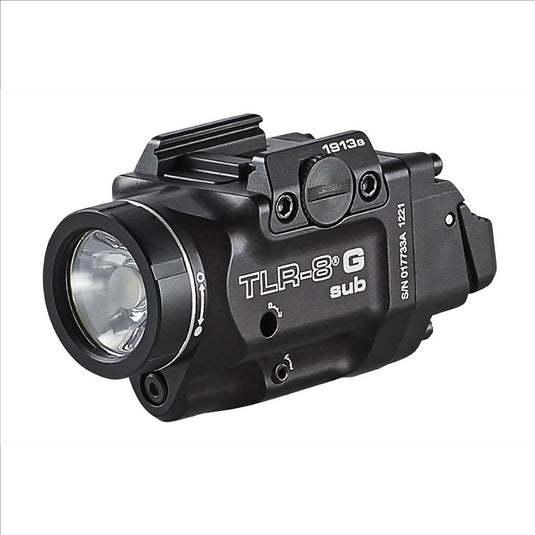 Streamlight TLR-8 sub Rail Mounted Tactical Light with Red Laser for 1913 Short Railed Subcompact Handguns; Black