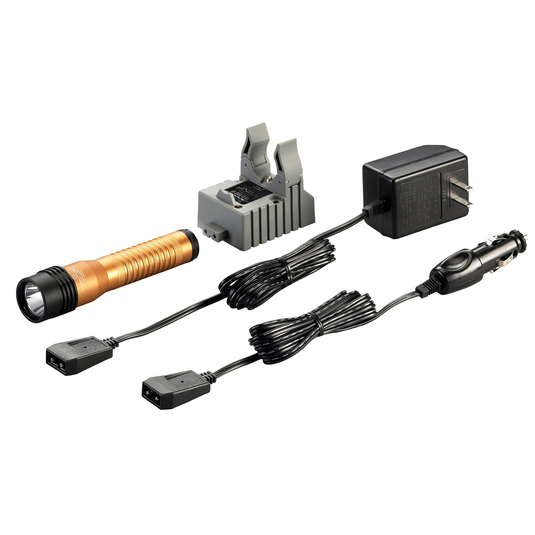 Streamlight Strion LED HL Rechargeable Flashlight 120V/100V AC/12V DC &hyphen; 1 Holder - Clam- Color  Orange
