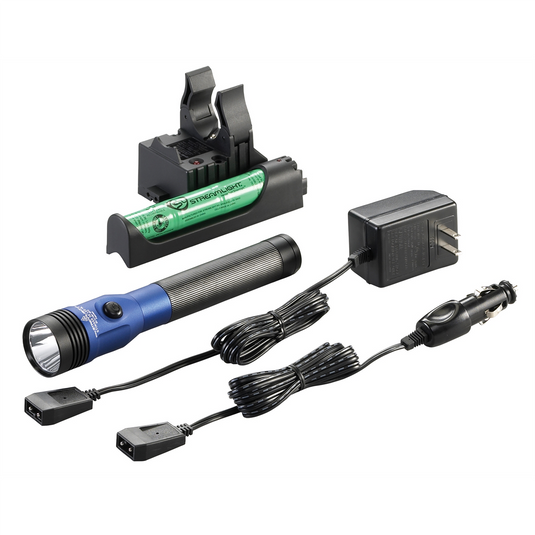 Streamlight Stinger DS LED HL High Lumen Rechargeable Flashlight with Dual Switches - Blue