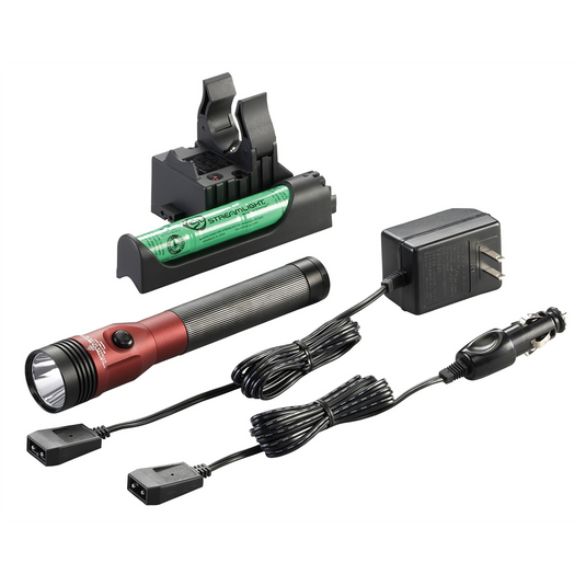 Streamlight Stinger DS LED HL High Lumen Rechargeable Flashlight with Dual Switches - Red