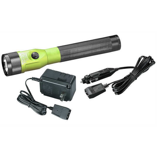 Streamlight Stinger DS LED Bright Rechargeable Flashlight with Dual Switches - Lime