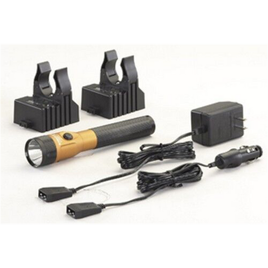 Streamlight Stinger DS LED Bright Rechargeable Flashlight with Dual Switches - Orange