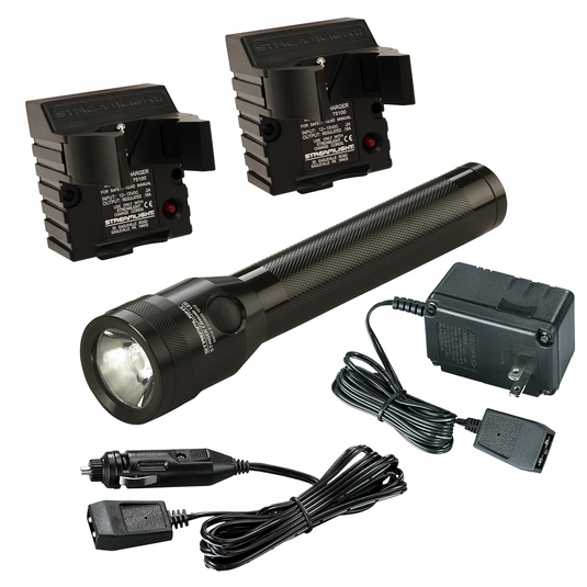 Streamlight 500 Lumen Stinger Classic LED Flashlight - 120V AC/12V DC - 2 Smart Chargers