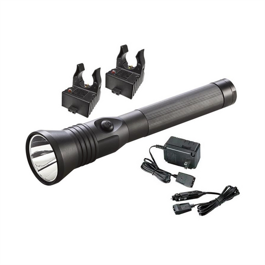 Streamlight 800 Lumen Stinger HPL Flashlight - 120V/100V AC/12V DC - 2 Holders