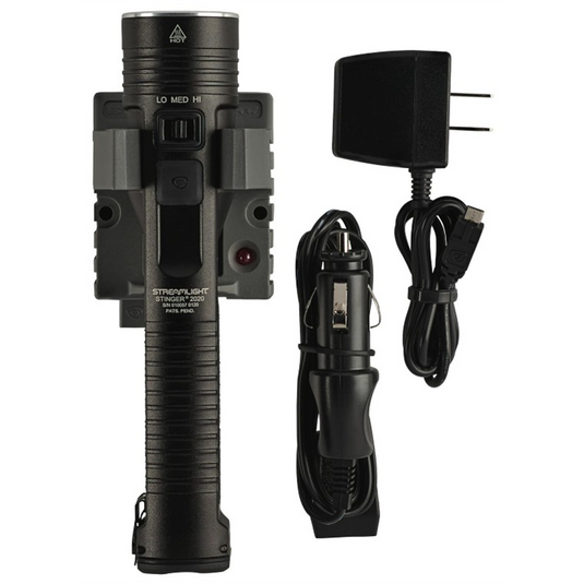 Streamlight 2000 Lumen Stinger 2020 Flashlight - 120V AC/12V DC - 1 Holder - Black
