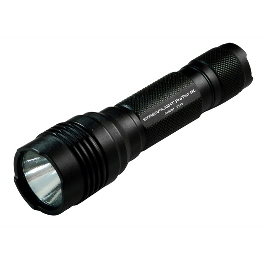 Streamlight 750 Lumen ProTac HL Flashlight - Includes (2) CR123A lithium batteries and holster - Clam - Black