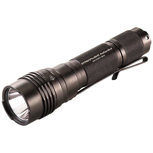 Streamlight 1000 Lumen ProTac HL-X Flashlight - Includes (2) CR123A lithium batteries and holster - Clam - Black