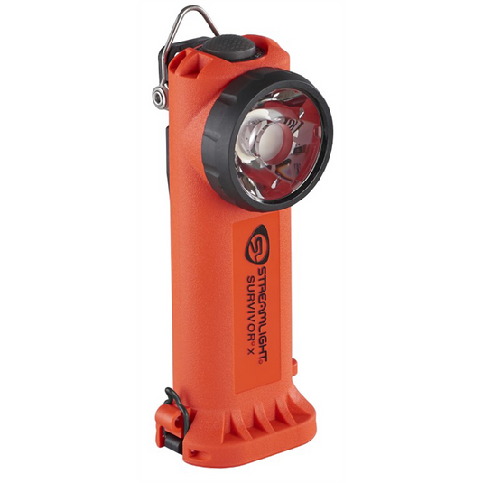 Streamlight Survivor X Safety-Rated Rechargeable Firefighter's Right Angle Light; Orange