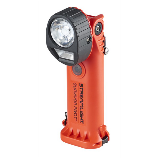 Streamlight Survivor Pivot C1D1 Safety-Rated Dual-Beam Articulating Flashlight; Orange