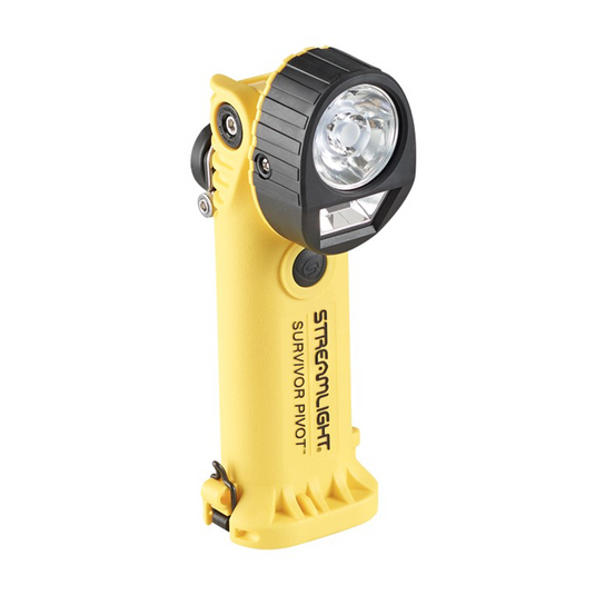 Streamlight Survivor Pivot C1D1 Safety-Rated Dual-Beam Articulating Flashlight; Yellow
