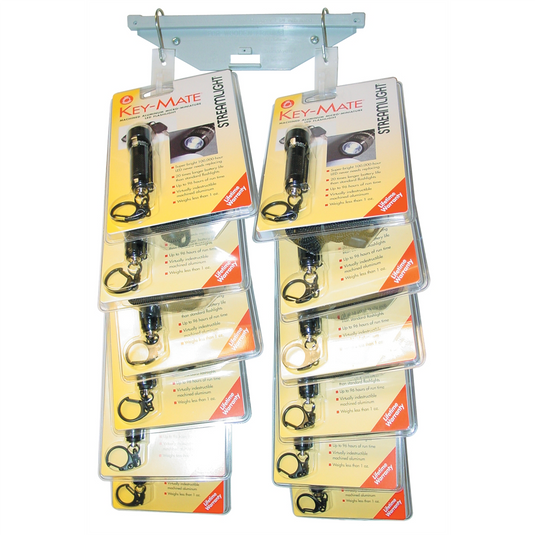 Streamlight 12PC Black/White Stylus KEY MATE Clip Strip