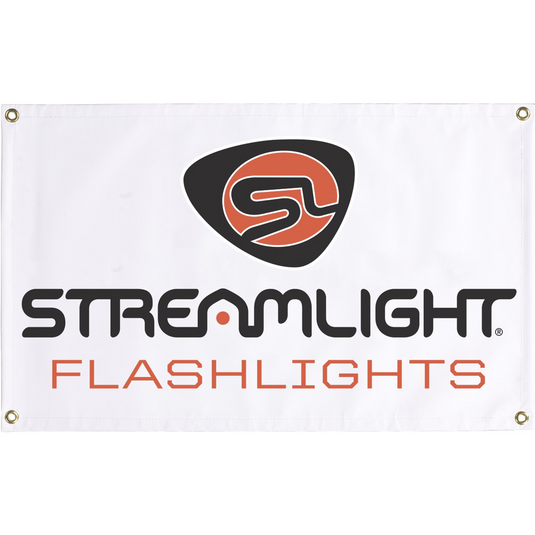 Streamlight White Vinyl Banner 31.5x19"" (80.01x48.26cm)