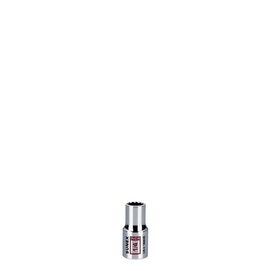 Sunex 1/4 in. Chrome Socket 12-Point