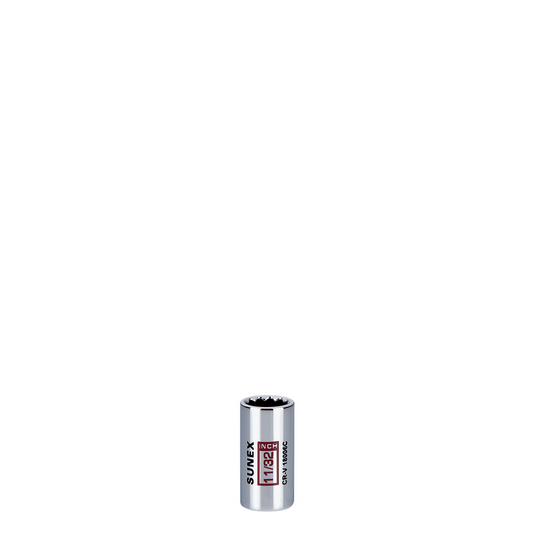 Sunex 11/32 in. Chrome Socket 12-Point