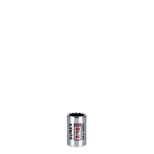 Sunex 7/16 in. Chrome Socket 12-Point