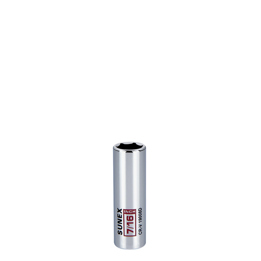 Sunex 7/16 in. Deep Chrome Socket