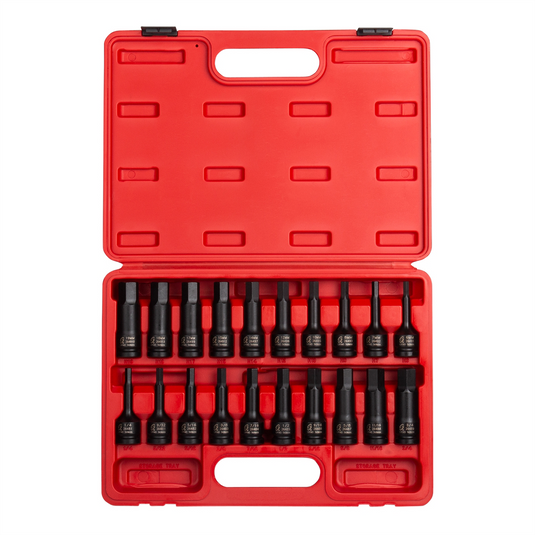SUNEX 20PC 1/2"" DR IMPACT HEX DRIVER MASTER SET