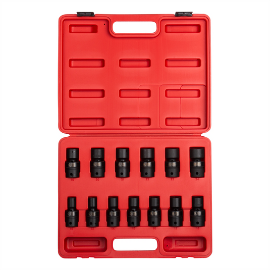 SUNEX 13-Piece 1/2 in. Drive Metric Univers