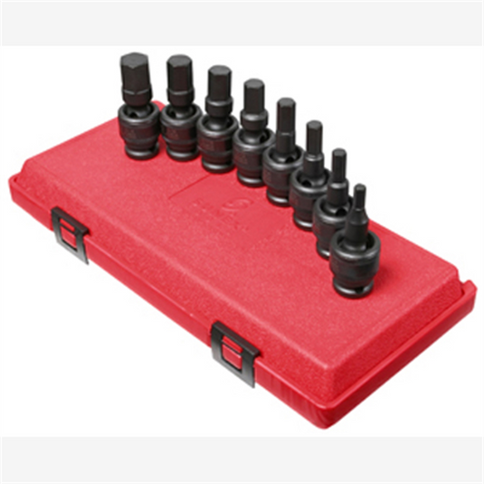 SUNEX HEX BIT DRIVER IMP SKT SET 8PC 1/2DR SAE UNIVERSAL