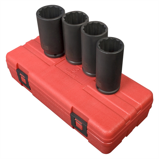 Sunex 4PC 1/2"" DR 12 POINT SPINDLE NUT SOCKET SET